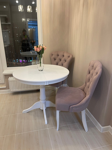 Деревянный стул Милано 1 бежевый / белый фото покупателя 97