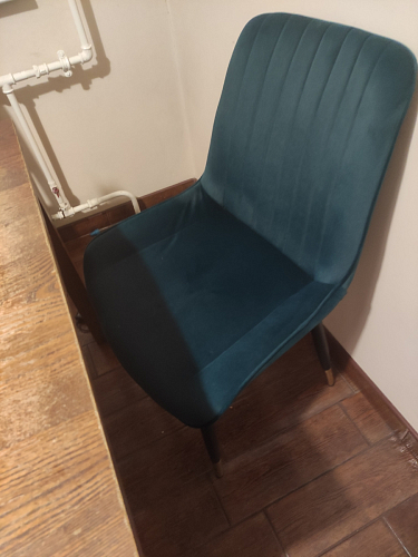 Стул на металлокаркасе Seda 1 green / gold / black фото покупателя 68