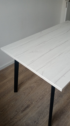 Стол Тринити Лофт 120 32 мм дуб галифакс табако / черный матовый фото покупателя 710