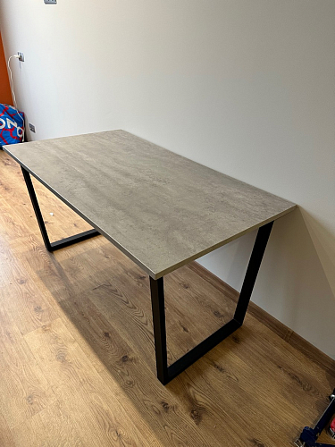 Деревянный стол Лота Лофт 120x75 дуб крафт табачный / черный матовый фото покупателя 175