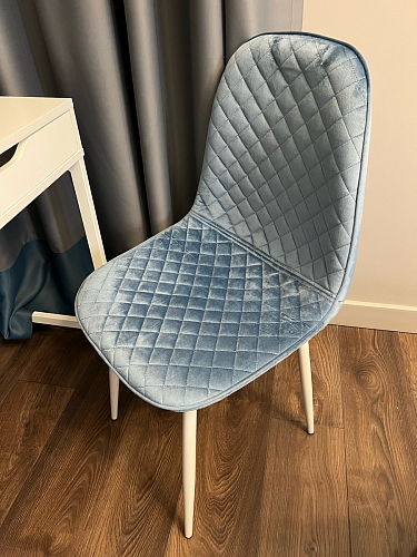 Стул на металлокаркасе Capri голубой фото покупателя 7