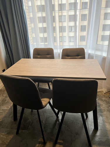 Комплект стульев Чилли 4 шт бежевый / черный фото покупателя 989