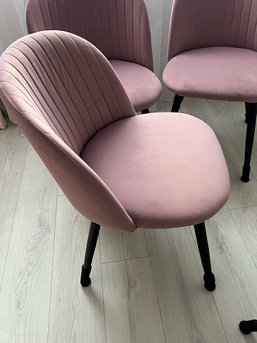 Стул на металлокаркасе Gabi latte / gold / black фото покупателя 195