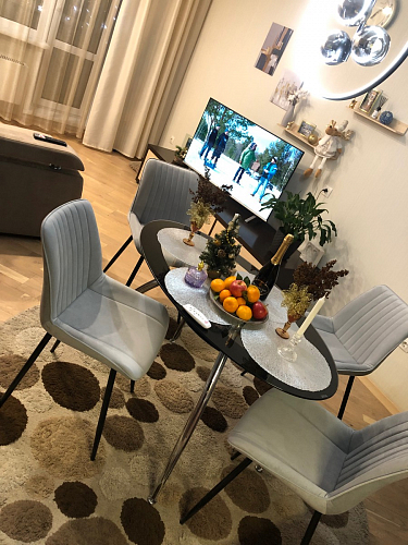 Комплект стульев Вейв 4 шт светло-серый / черный фото покупателя 223