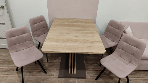 Стул на металлокаркасе Чилли синий / белый фото покупателя 1478