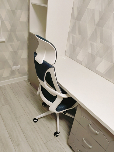 Компьютерное кресло Golem black / white фото покупателя 41