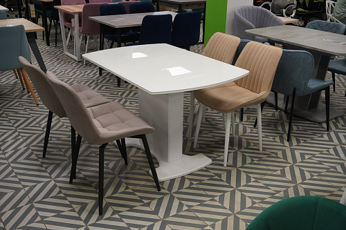 Комплект стульев Вейв 4 шт светло-серый / черный из шоурума 1