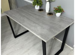 Стол Лота Лофт 140 25 мм черный матовый / бетон фото покупателя 156