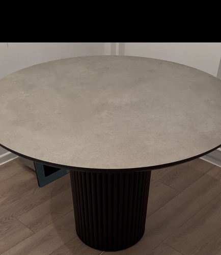 Деревянный стол Барел 89 белый / золото фото покупателя 1