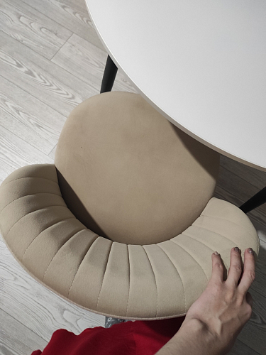 Стул на металлокаркасе Gabi latte / gold / black фото покупателя 429