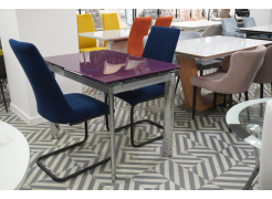 Стеклянный стол Tandem 01 purple из шоурума 1