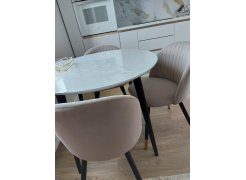 Стул на металлокаркасе Gabi blue / black фото покупателя 28