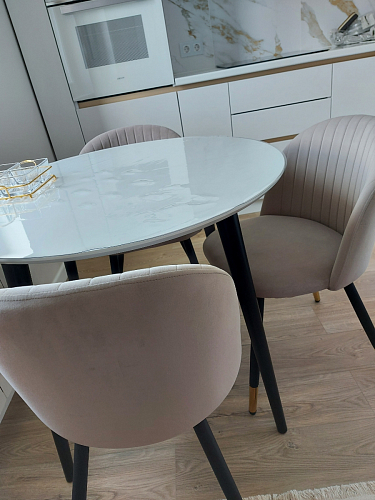 Стул на металлокаркасе Gabi wine red / black фото покупателя 29