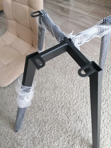 Стул на металлокаркасе Чилли К черный / зеленый фото покупателя 647