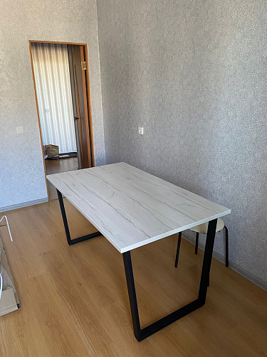 Стол раскладной Лота Лофт 120 25 мм юта / черный матовый фото покупателя 863