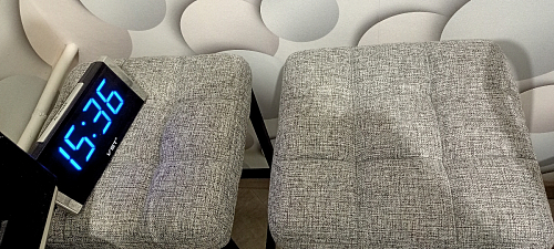 Барный стул Лофт ткань канди грей / черный матовый фото покупателя 273