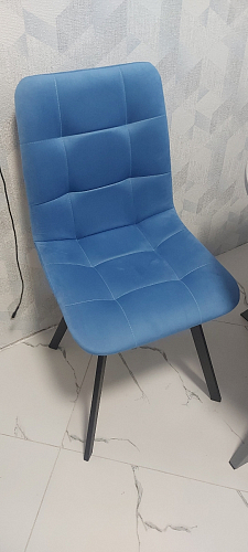 Стул на металлокаркасе Чилли синий / белый фото покупателя 1217