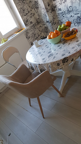 Кресло Brit велюр бежевый / черный фото покупателя 1