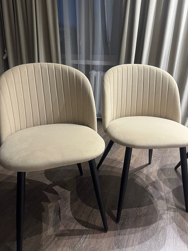 Стул на металлокаркасе Gabi 1 dark gray / black фото покупателя 579