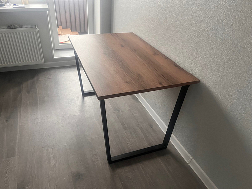 Стол Лота Лофт 140 25 мм черный матовый / бетон фото покупателя 534