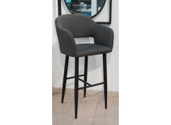 Барный стул Oscar Diag grey / черный из шоурума 1