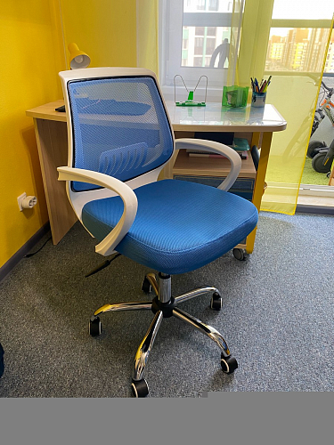 Компьютерное кресло Ergoplus blue / gray / white фото покупателя 9