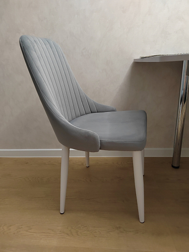 Стул на металлокаркасе Kora light blue / white фото покупателя 438