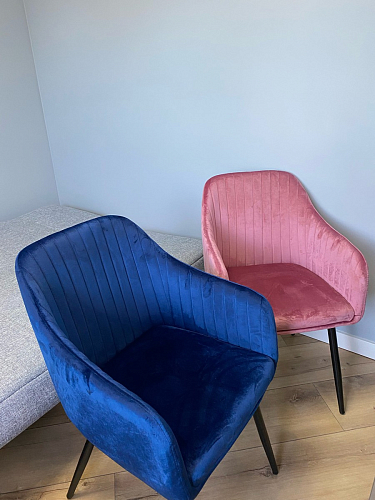 Стул на металлокаркасе Slam синий фото покупателя 124