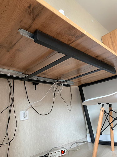 Стол Лота Лофт 120 32 мм бетон / черный матовый фото покупателя 477