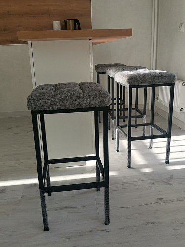 Барный стул Лофт катания минт / белый матовый фото покупателя 32