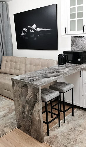 Барный стул Лофт катания лаванда / белый матовый фото покупателя 260