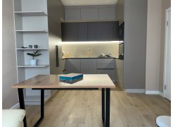 Стол Лота Лофт 140 25 мм юта / белый матовый фото покупателя 576