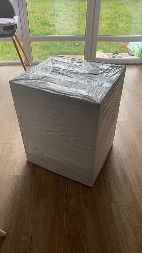 Стул на металлокаркасе Gabi 1 light blue / black / gold фото покупателя 78