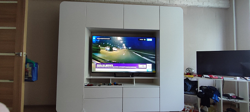 Готовая гостиная Румба белый / белый глянец  - Уцененный экземпляр фото покупателя 74