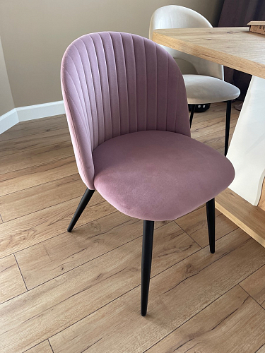 Стул на металлокаркасе Gabi 1 line light blue / black фото покупателя 190