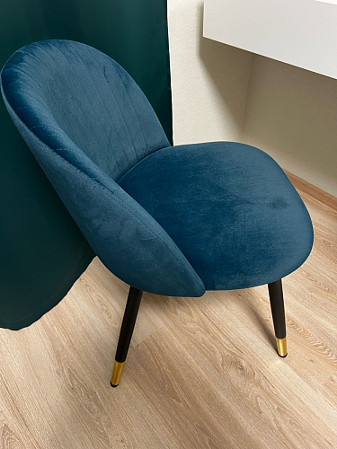 Стул на металлокаркасе Gabi dark beige / black / silver фото покупателя 714