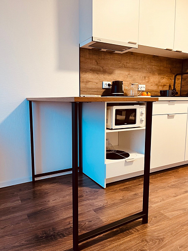 Барная стойка Дилан Лофт 120х60х90 бетон фото покупателя 177