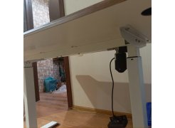 Компьютерный стол Маркос 140х80 светло-серый / черный фото покупателя 40