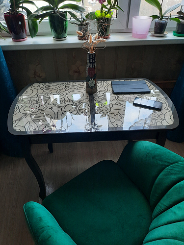 Стол Экстра 2 венге / арабика фото покупателя 2