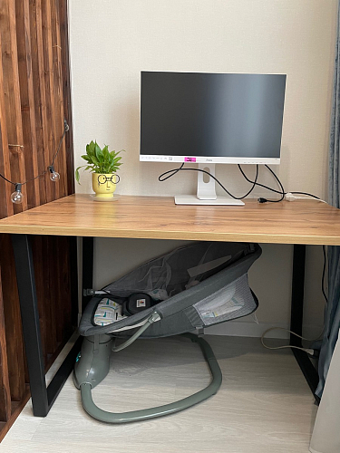 Деревянный стол Лота Лофт 120x75 дуб крафт табачный / черный матовый фото покупателя 662