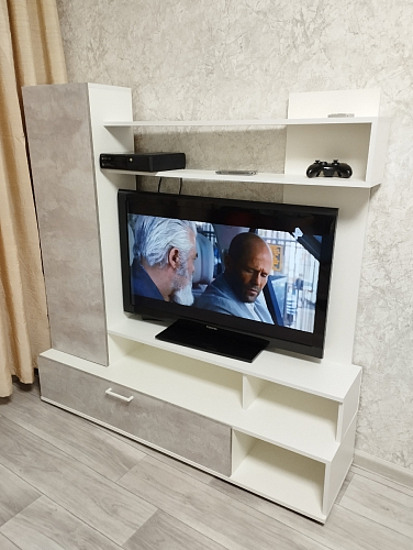 Готовая гостиная Jimenez дуб венге / белый глянец фото покупателя 43