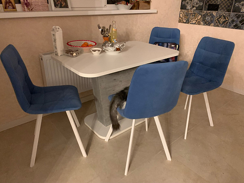 Комплект стульев Чилли 2 шт бежевый / черный фото покупателя 974