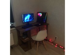 Письменный стол Челси Лофт дуб делано светлый / белый матовый фото покупателя 11