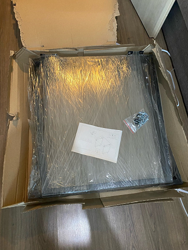 Стол Лота Лофт 120 32 мм бетон / черный матовый фото покупателя 567