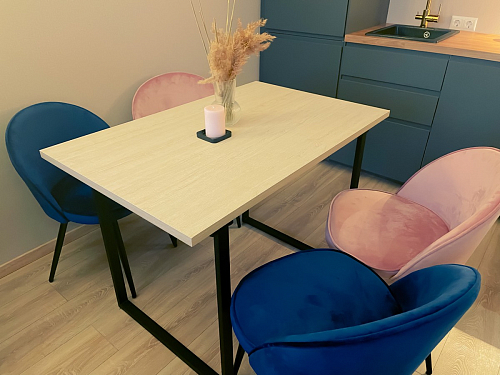 Стул на металлокаркасе Dodo blue фото покупателя 3