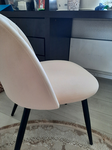 Стул на металлокаркасе Gabi 1 line light blue / black фото покупателя 316