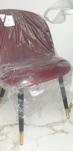 Стул на металлокаркасе Gabi 1 line light blue / black фото покупателя 136