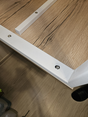 Письменный стол Битти Лофт 116х60х75 дуб делано светлый / белый матовый фото покупателя 120