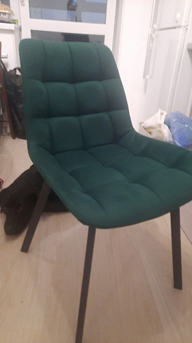 Стул на металлокаркасе Челси К крутящийся бирюзовый / черный фото покупателя 257