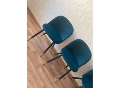 Стул на металлокаркасе Gabi blue / black фото покупателя 64